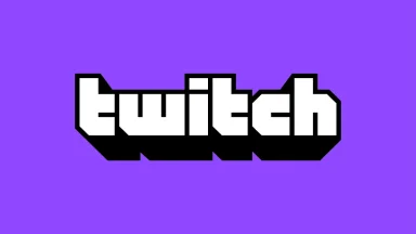 Twitch logo on purple background