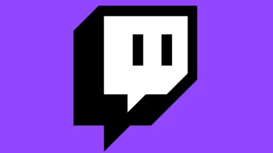 Twitch logo on purple gradient background