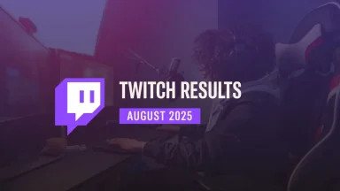 Twitch results August 2025 gaming streamer setup