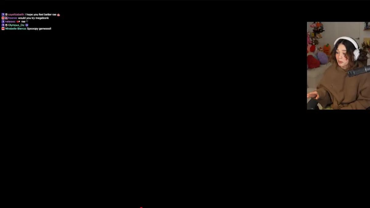 Streamer chatting with viewers during gaming livestream
