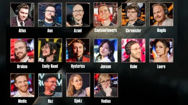 Esports casters and analysts group photo